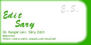 edit sary business card
